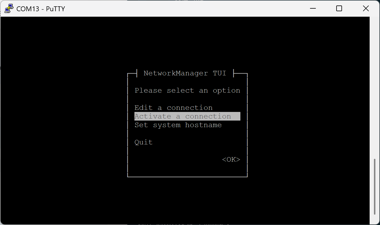 nmtui